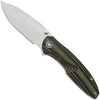 Afbeelding voor Remette RT-Cool Whale Liner Lock RTCL-G1 Bead Blasted 14C28N, Green G10, zakmes