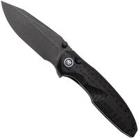 Afbeelding voor Remette RT-Cool Whale Button Liner Lock RTCL-GN2 Blackwashed 14C28N, Black G10, zakmes