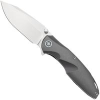 Afbeelding voor Remette RT-Cool Whale Frame Lock RTCL-T2 Bead Blasted M390, Gray Anodized Titanium, zakmes
