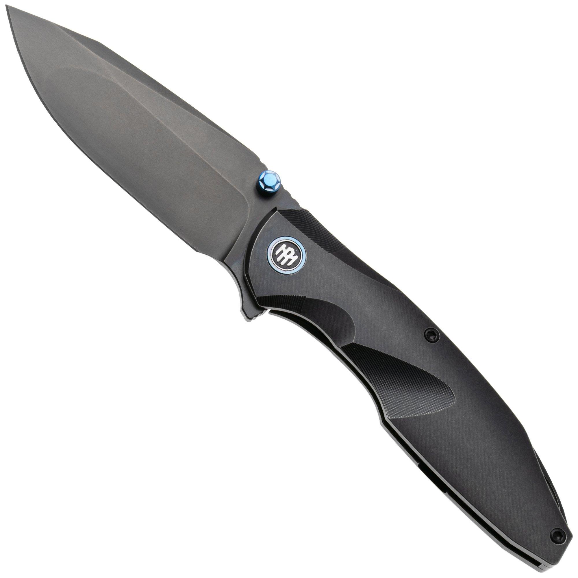 Remette RT-Cool Whale RTCL-T4 M390, Black DLC Titanium, couteau de poche