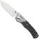 Afbeelding voor Remette WD107 Button Lock WD107 Beadblasted M390, Carbon Fiber Titanium, zakmes