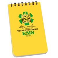 Afbeelding voor Rite in the Rain EMS Vital Stats Notebook 112, 3" x 5", Yellow, EMS, notitieboekje