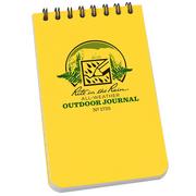 Afbeelding voor Rite in the Rain Top Spiral Notebook 1735, 3" x 5", Yellow, Outdoor, notitieboekje