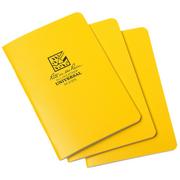 Rite in the Rain notebook 4 5/8 x 7 jaune, 3 exemplaires, 371FX