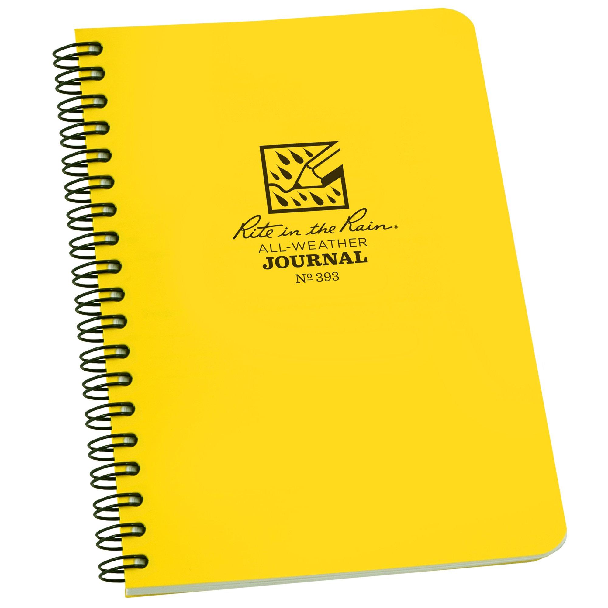 Rite in the Rain Journal Notebook 393, 4 5/8" x 7", Yellow, Notizbuch