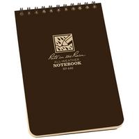 Afbeelding voor Rite in the Rain Top Spiral Notebook 446, 4" x 6", Brown, notitieboekje