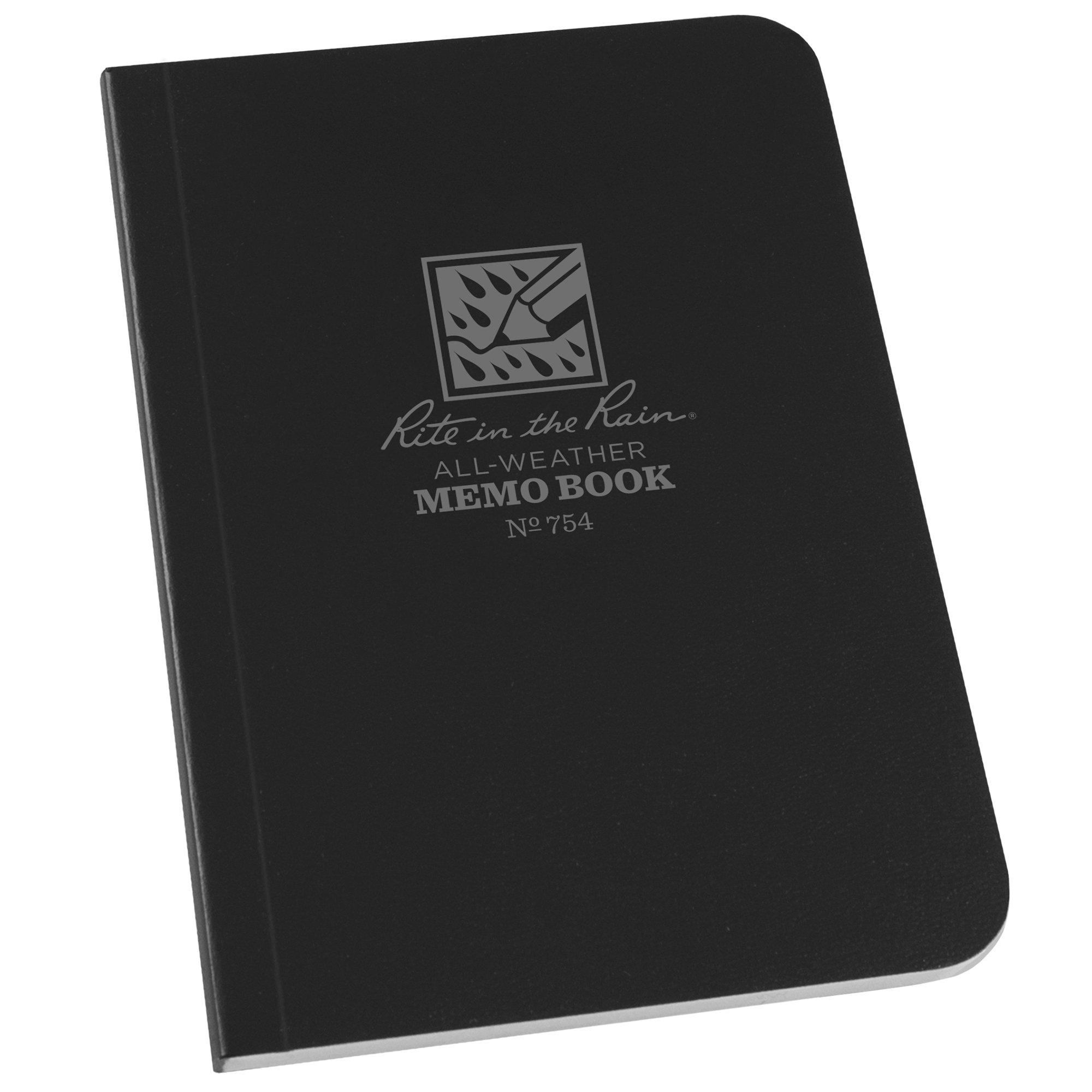 Rite in the Rain Soft Cover Book 754, 3 1/2" x 5", Black, Notizbuch
