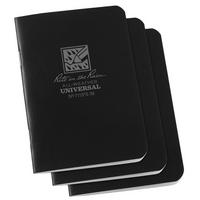 Afbeelding voor Rite in the Rain Stapled Notebooks 771FX-M, 3 1/4" x 4 5/8", Black, set van 3 notitieboekjes