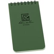 Afbeelding voor Rite in the Rain Top Spiral Bilingual Notebook Green 935BL, 3" x 5", Green, notitieboekje