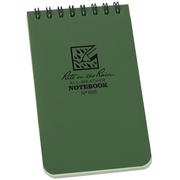Afbeelding voor Rite in the Rain Top Spiral Notebook 935, 3" x 5", Green, notitieboekje