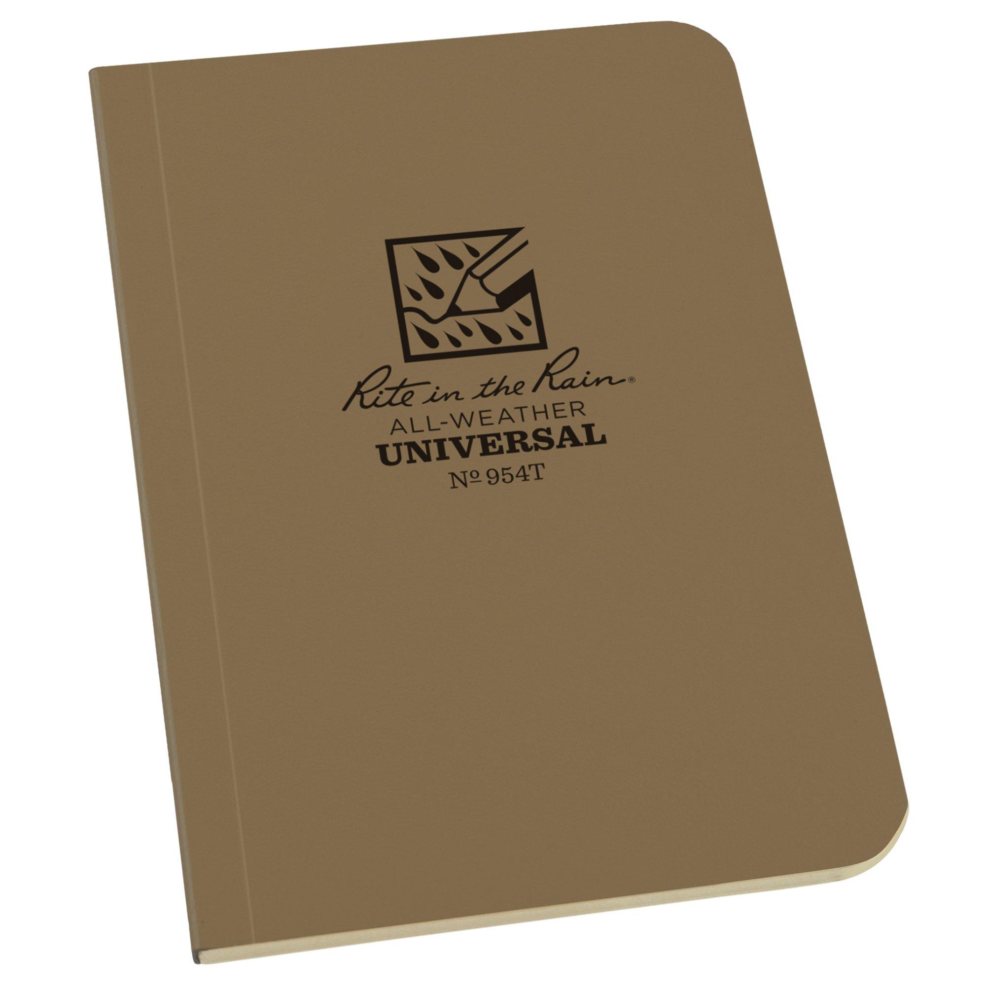 Rite in the Rain Soft Cover Book 954T, 3 1/2" x 5", Tan, Notizbuch