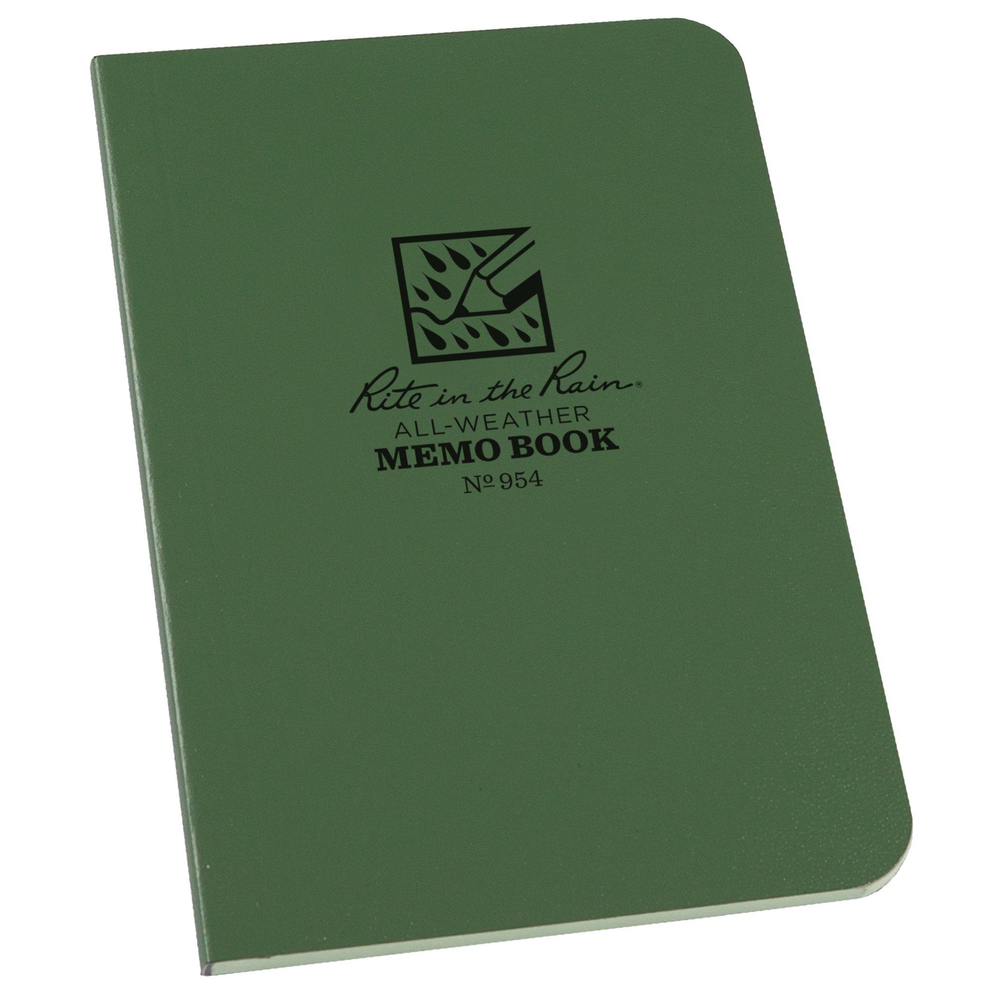 Rite in the Rain Soft Cover Book 954, 3 1/2" x 5", Green, Notizbuch