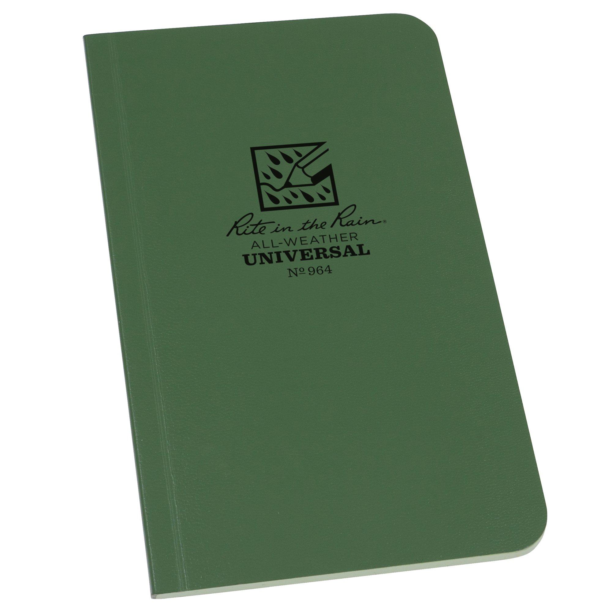 Rite in the Rain Soft Cover Book 964, 3 1/2" x 6", Green, Notizbuch