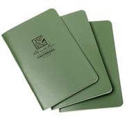 Rite in the Rain notebook 4 5/8 x 7 green, 3-piece, 971FX
