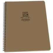 Afbeelding voor Rite in the Rain Side Spiral Notebook 973T-MX 8 1/2" x 11", Tan, notitieboek