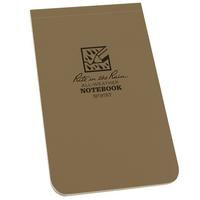 Afbeelding voor Rite in the Rain Soft Cover Top Bound Notebook 978T, 3 1/4" x 5 1/4", Tan, notitieboekje