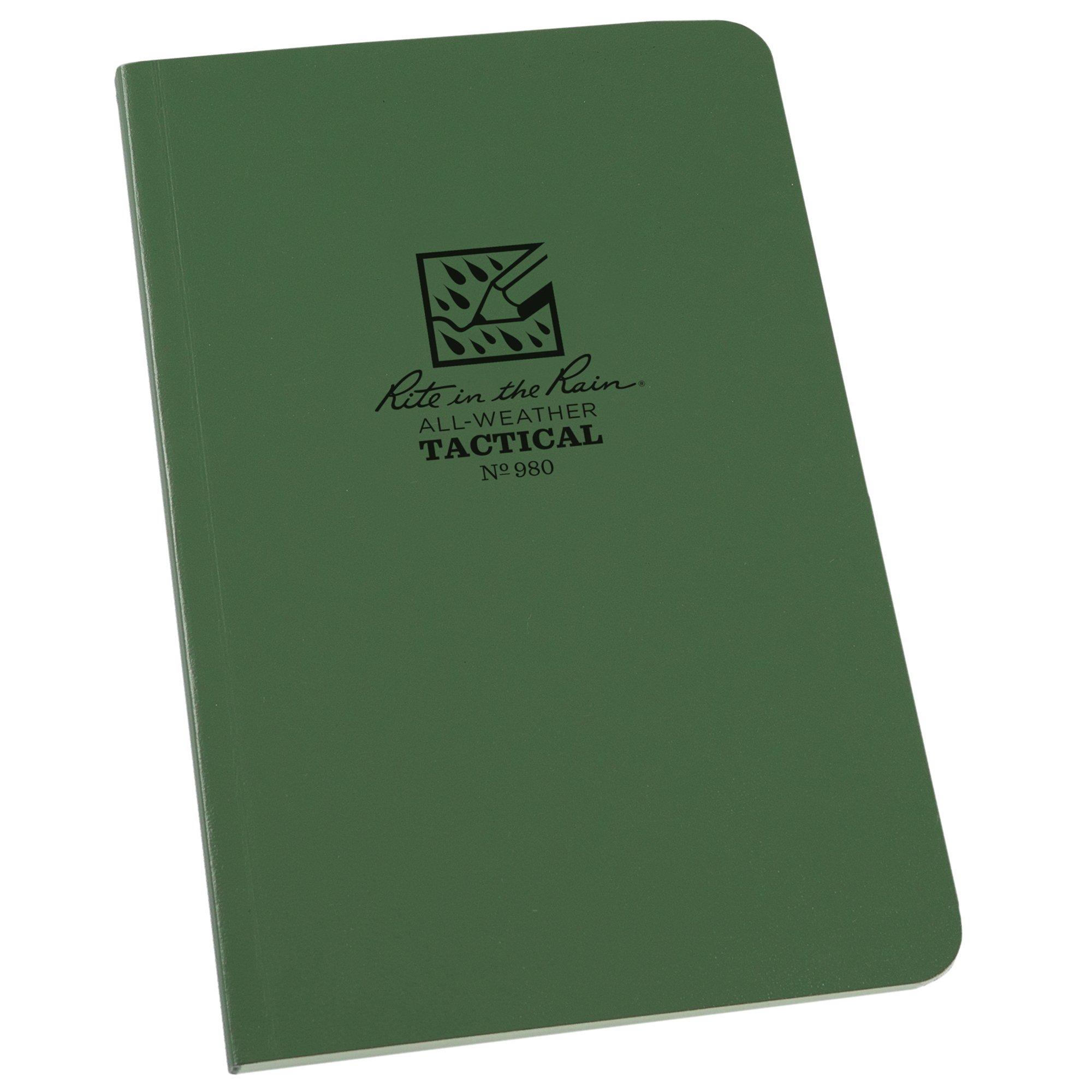 Rite in the Rain Tactical Field Book 980, 4 5/8" x 7", Green, Notizbuch