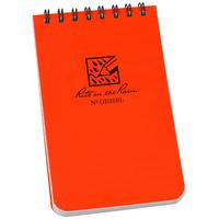 Afbeelding voor Rite in the Rain Top Spiral Bilingual Notebook OR35BL, 3" x 5", Orange, notitieboekje