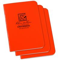 Afbeelding voor Rite in the Rain Stapled Notebooks OR71FX-M, 3 1/4" x 4 5/8", Orange, set van 3 notitieboekjes