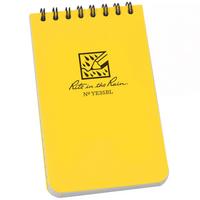 Afbeelding voor Rite in the Rain Top Spiral Bilingual Notebook YE35BL, 3" x 5", Yellow, notitieboekje