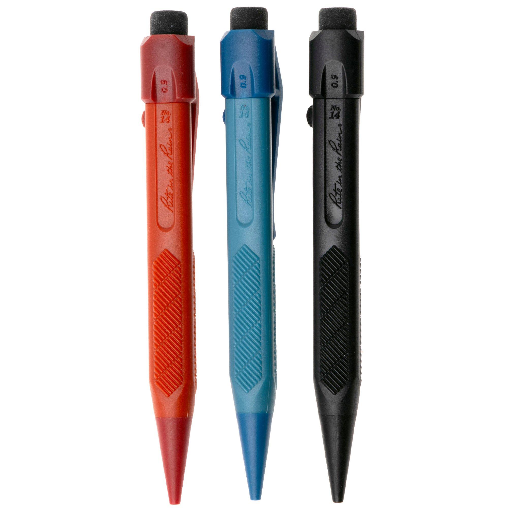 Rite in the Rain All-Weather Slide-Click Pencils ZED14, Druckbleistift, 3-teiliges Set