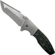 Reate Augustus M390 couteau de poche Marbled Carbonfiber, Kirby Lambert design