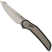 Reate Gents 9 Light Bead Blast Titanium, M390, GTS-LBB Taschenmesser