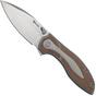 Image pour Reate Iron X, IRONX-BM Brown Micarta, Kirby Lambert design