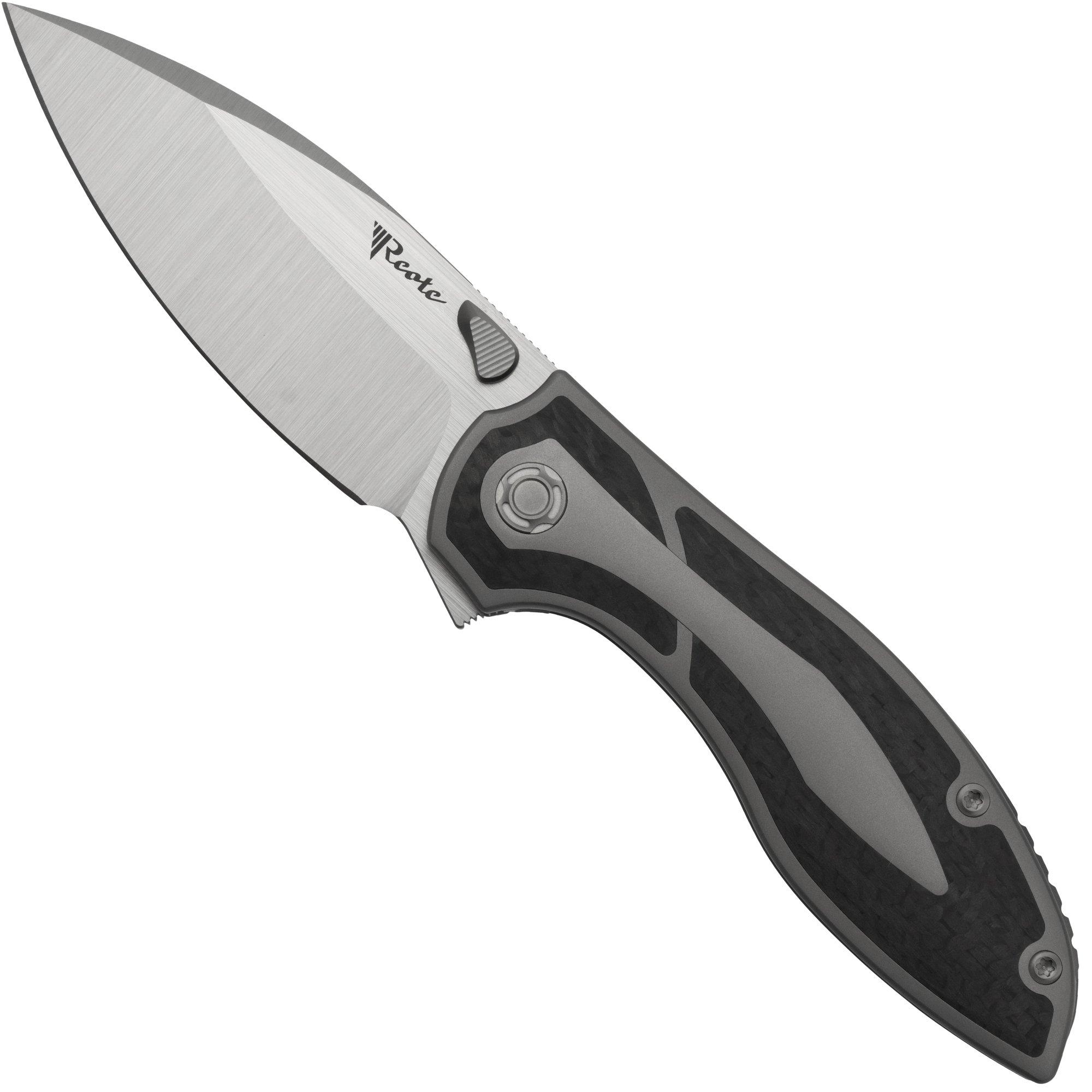 Nóż Reate Iron X, IRONX-CF Carbonfiber, projekt Kirby Lambert