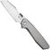 Afbeelding voor Reate Mantis Satin Elmax, Smooth Bead Blasted Titanium, zakmes