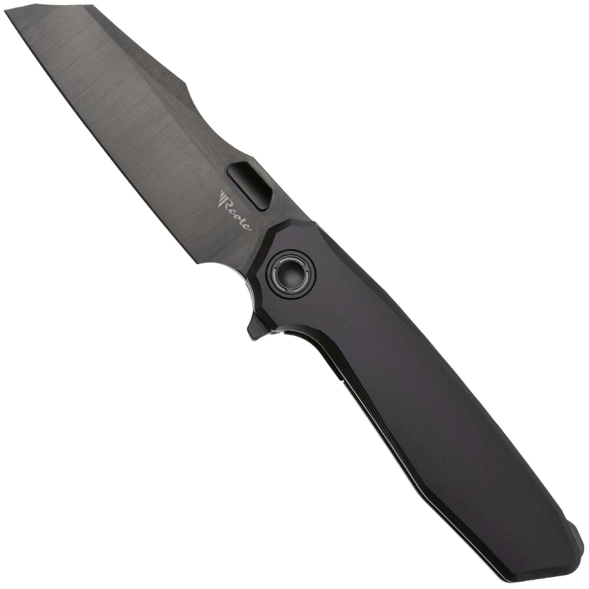 Reate Mantis Black DLC Elmax, Smooth Black DLC Titanium, zakmes