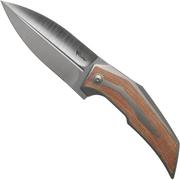 Reate T4000 Brown Micarta couteau de poche, Tashi Bharucha design