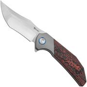 Reate Tiger TG-LF Bead Blast Titanium, Fat Carbon Lava Flow, pocket knife