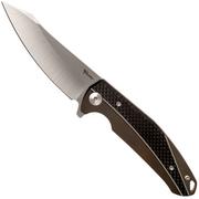 Reate K1 CF, M390 Satin Finish pocket knife