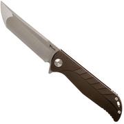 Reate K2 Bronze, S35VN Satin Finish Kwaiken-couteau de poche