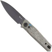 Reate PL-6 PVD Nitro-V, Green Black Micarta, zakmes 