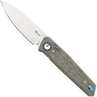 Image for Reate PL-6 Satin Nitro-V, Green Micarta, pocket knife