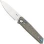 Afbeelding voor Reate PL-6 Satin Nitro-V, Green Micarta, zakmes
