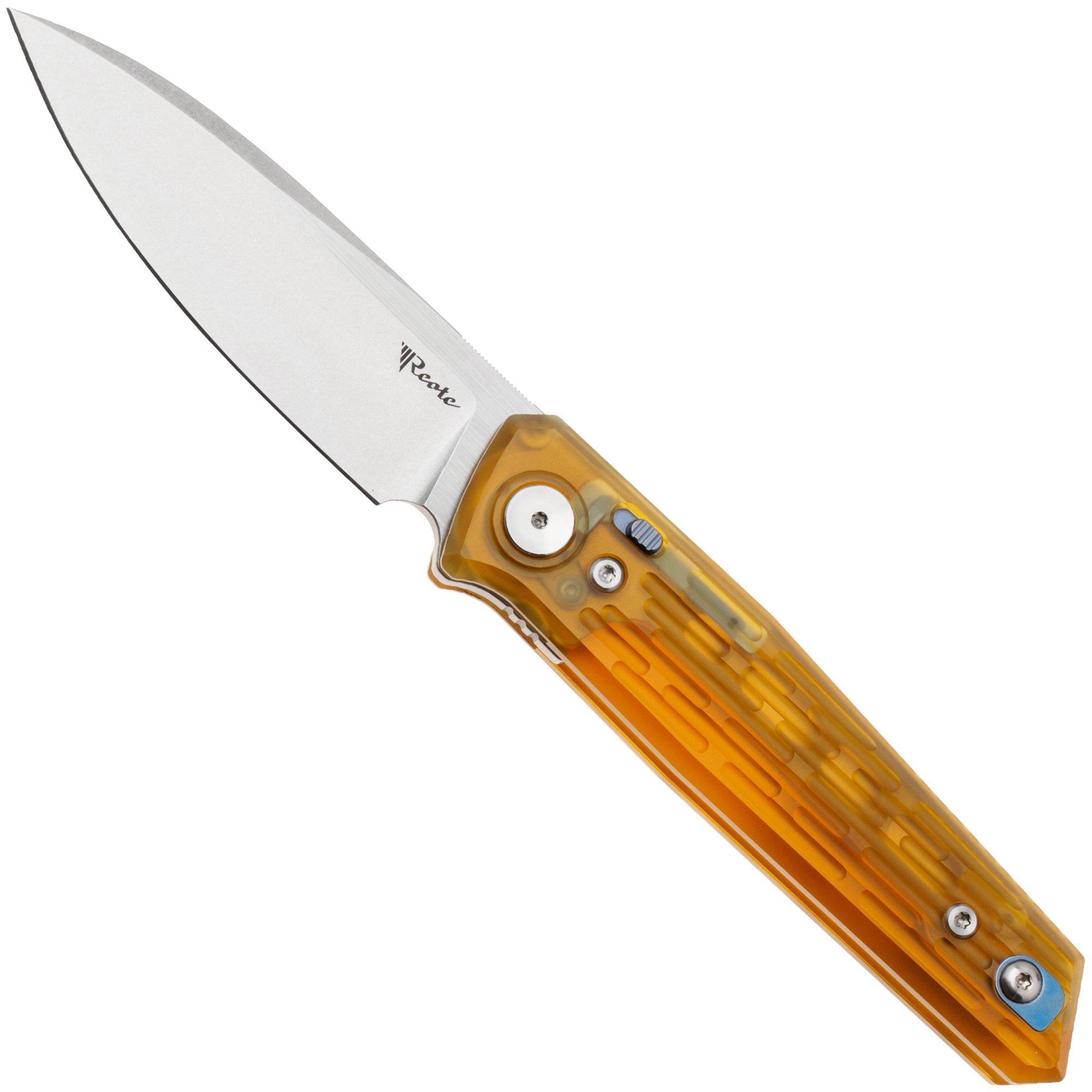 Reate PL-6 Stonewashed Nitro-V, Ultem, couteau de poche