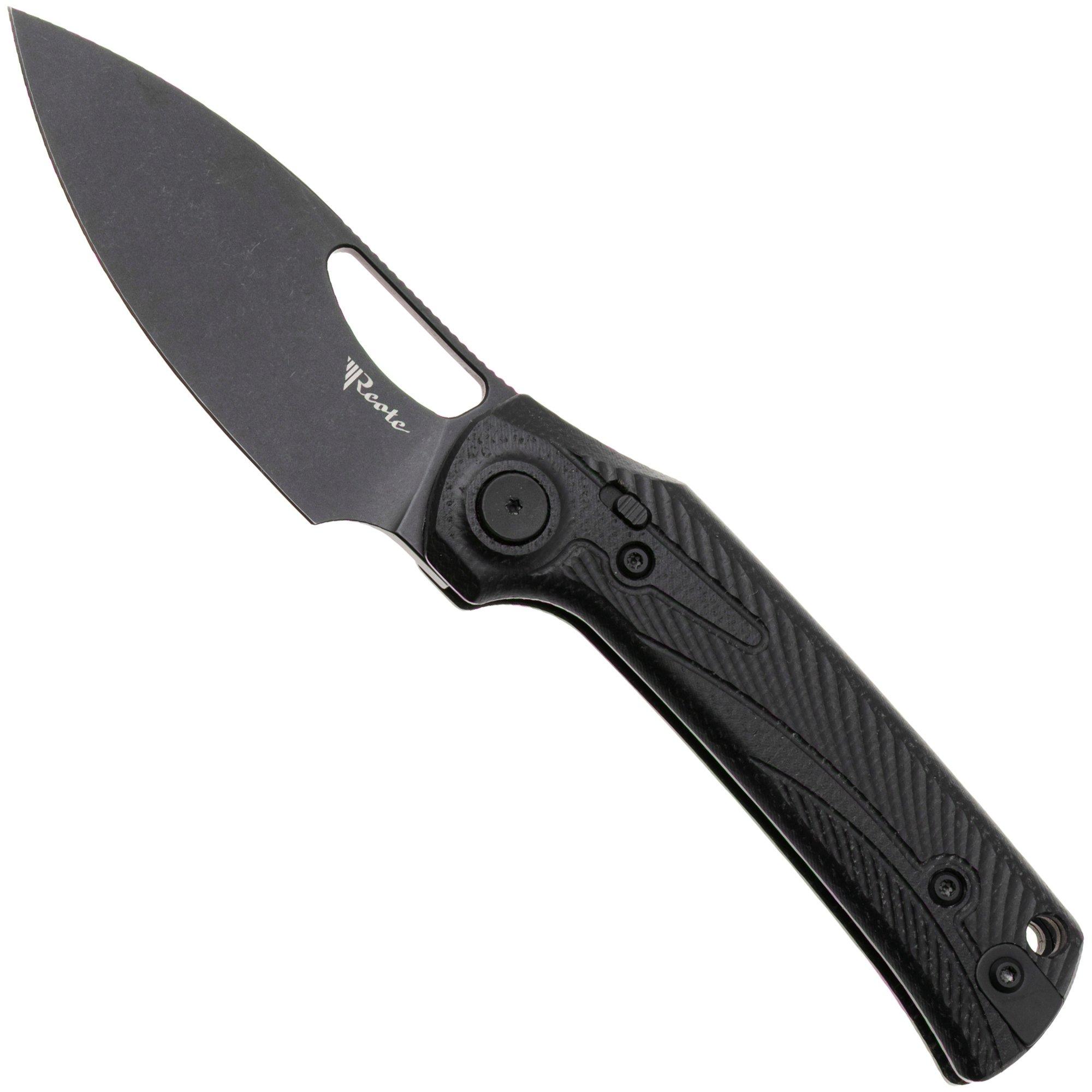 Reate PL-XE, PVD Nitro-V, Black Micarta, couteau de poche