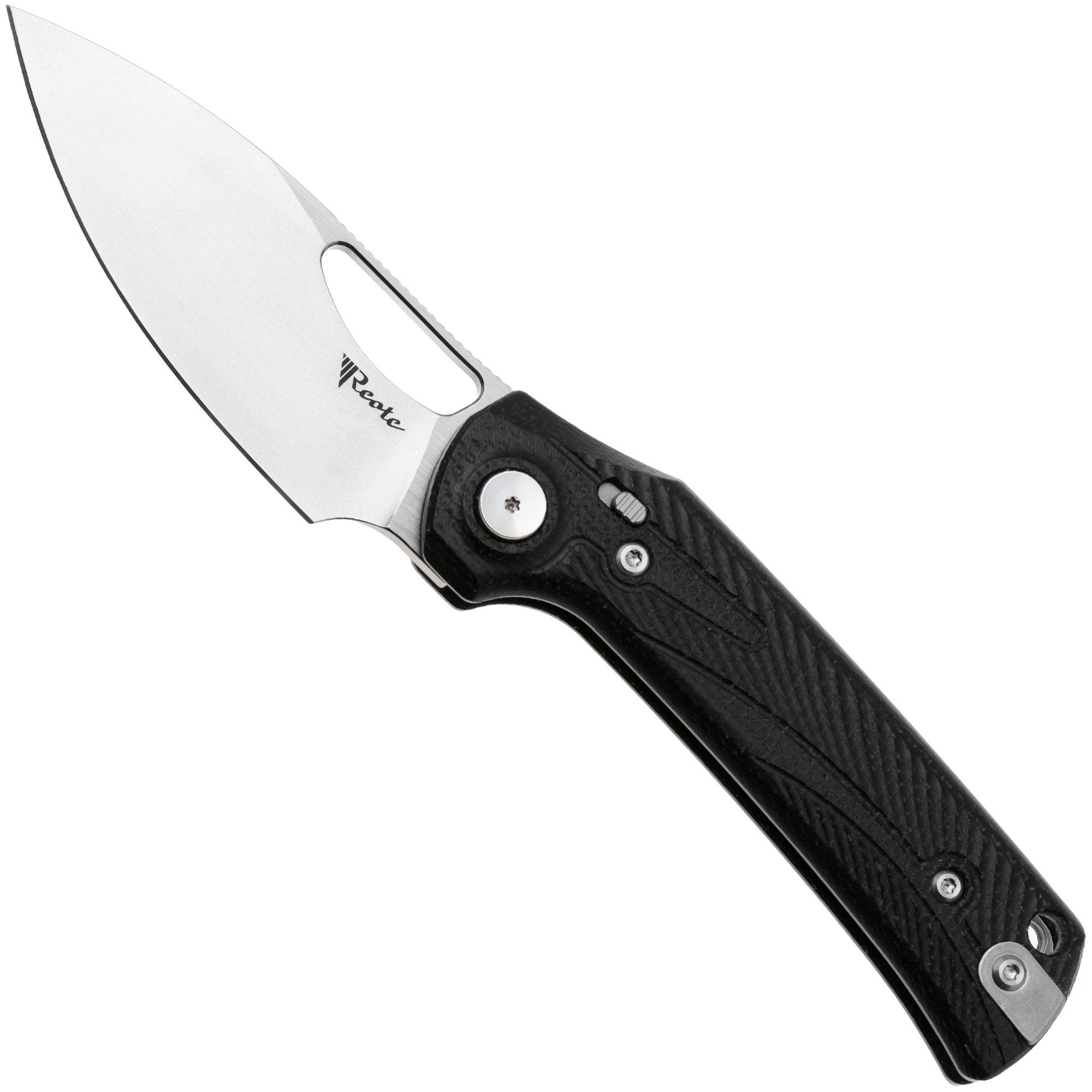 Reate PL-XE Stonewashed Nitro-V, Black Micarta, coltello da tasca