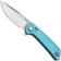 Afbeelding voor Reate PL-XF Stonewashed Nitro-V, Blue Aluminium, zakmes
