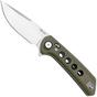 Image for Reate PL-XF Stonewashed NItro-V, Green Micarta, pocket knife