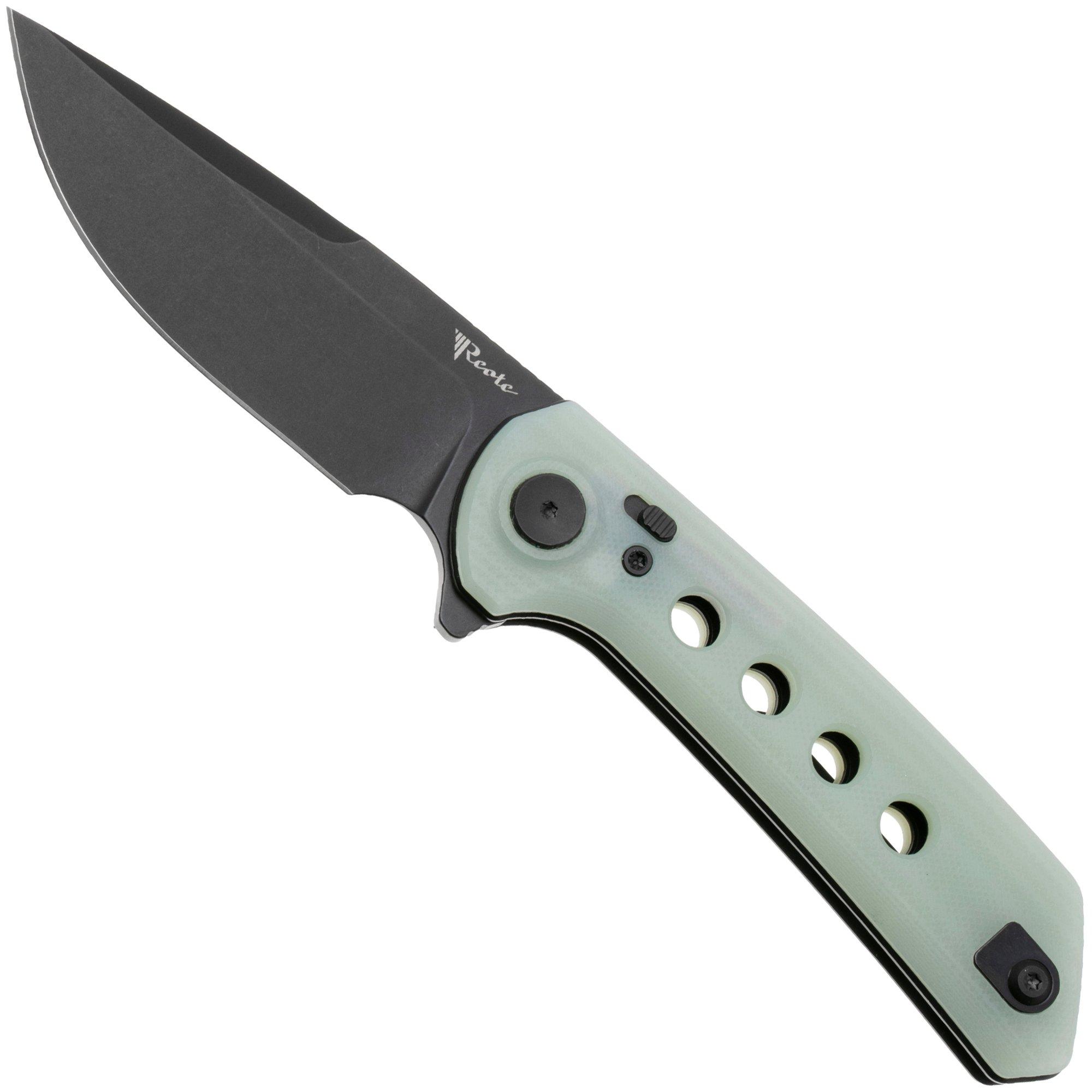 Reate PL-XF PVD Nitro-V, Jade G10, couteau de poche
