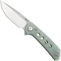 Immagine per Reate PL-XF Stonewashed Nitro-V, Jade G10, coltello da tasca