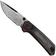Afbeelding voor Reate PL-XT, DLC Damascus, Black/Red Micarta zakmes, Alvin Lee design