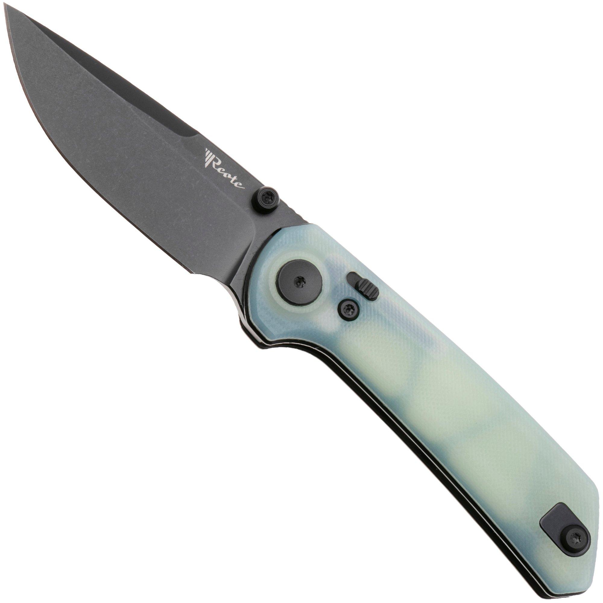 Reate PL-XT PVD Nitro-V, Jade G10, pocket knife