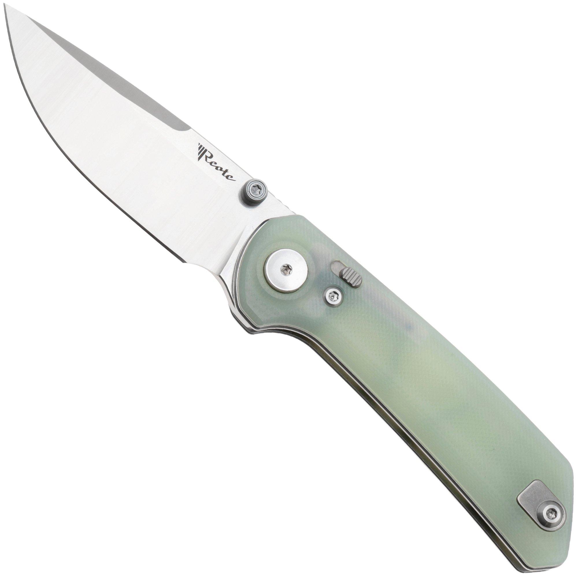 Reate PL-XT PVD Nitro-V, Jade G10, coltello da tasca