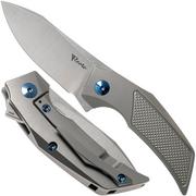 Reate T2500 Titanium coltello da tasca, Tashi Bharucha design