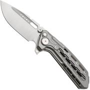 Reate Terminator TX228, Satin M390, Bead Blasted Titanium, zakmes